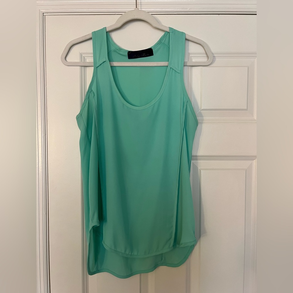 Medium Teal High-Low Tank Top